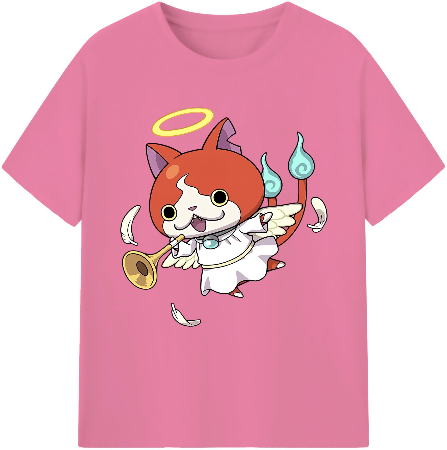 （画像用） 妖怪ウォッチ Yo-kai Watch 綿100％半袖Tシャツ（フロントプリント）